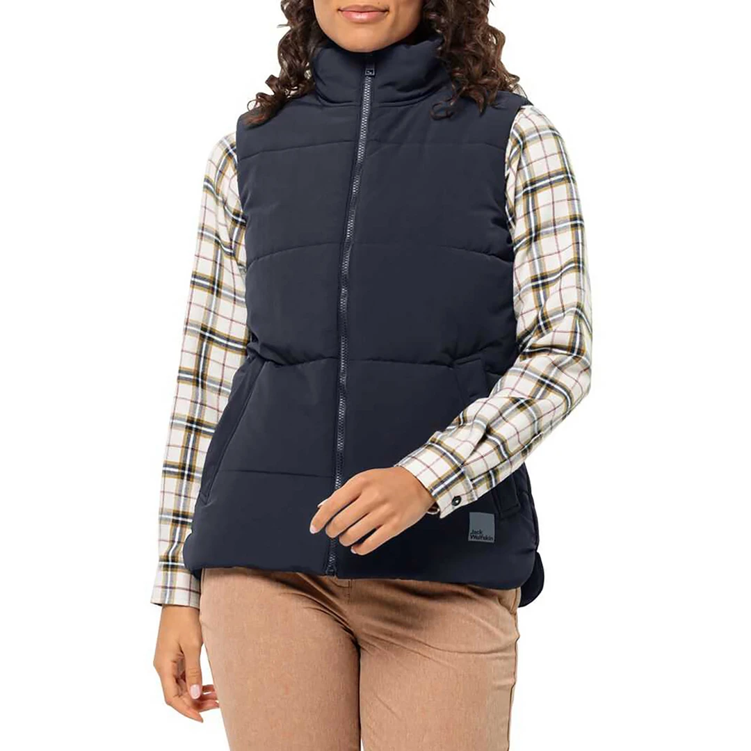 Navy White Frost Gilet - Blue
