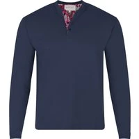 Navy with Cherry Blossom Lux Jersey, M