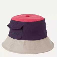 Navy/Pink Lynford Waterproof Canvas Bucket Hat