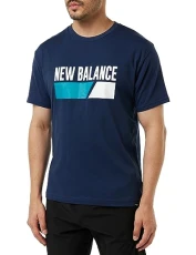 NB Sport Seasonal Graphic Short Sleeve Top, Team Teal, M