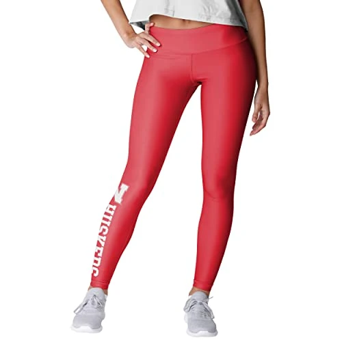 Nebraska Cornhuskers NCAA Womens Solid Wordmark Leggings