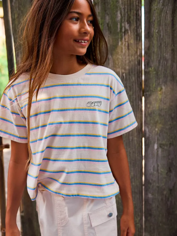 Never Saw Blue Like That Strip - Short Sleeves T-Shirt For Girls