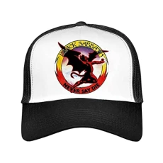Never Say Die Trucker Cap Black & White Never Say Die Trucker Cap Black & White