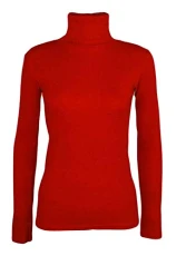 New Ladies Long Sleeve Turtle Polo Neck TOP Womens TOP Jumper 8-26