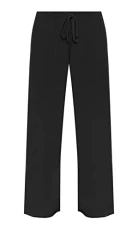 New Ladies Plus Size Palazzo Trousers Womens Baggy Flared Wide Leg Pants Black 28/30 New Ladies Plus Size Palazzo Trousers Womens Baggy Flared Wide Leg Pants Black 28/30