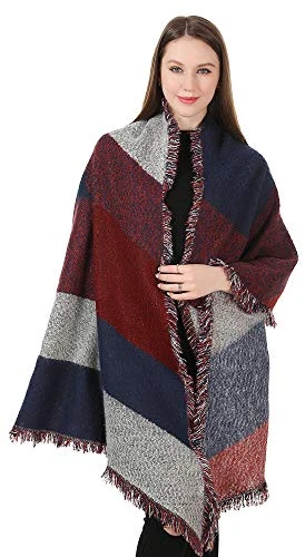 New Ladies Womens Celebrity Style Long Scarf Scarves Maxi Sarong Sale (Winter Shawl Maroon)