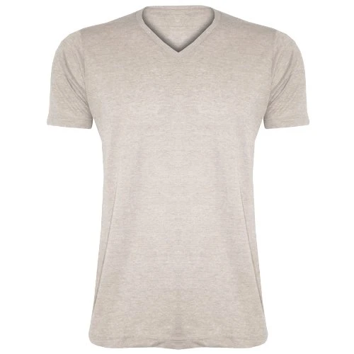 New Mens Brave Soul Summer Casual Designer Crew V Neck Short Sleeves T Tee Shirt/Color: Grey/Size: L