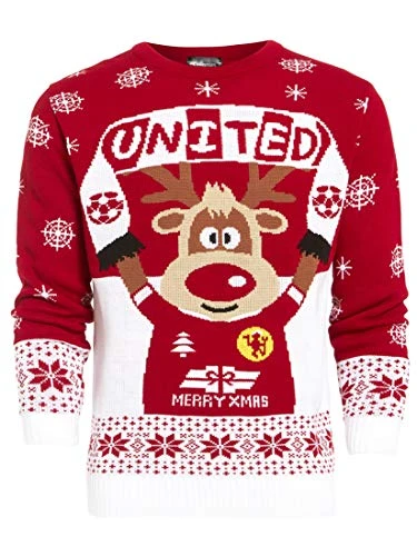 New Men's Santa Elf Christmas Jumper Sizes S M L XL (L, Red White United)