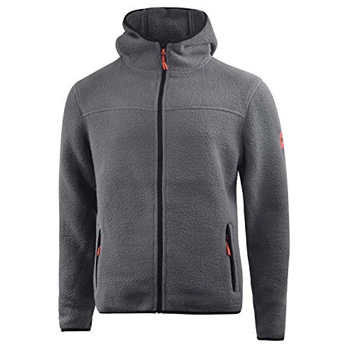 New Mens Warm Fleece Jacket Quilted Coat Full Zip Zipped Pockets Inside Premium Quality Walking Outdoors Countrywear(L,Grey Marl)