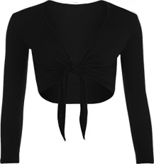 New Womens Tie Knot Shrug Short Ladies Crop Cardigan Wrap Bolero Top Plus Size 8-26 Black New Womens Tie Knot Shrug Short Ladies Crop Cardigan Wrap Bolero Top Plus Size 8-26 Black