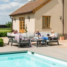 New York U haped Sofa Set / Dove Grey