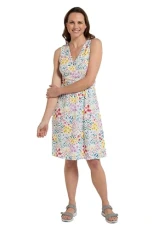 Newquay Printed Womens Dress - Lightweight Ladies Summer Dress, Breathable Outfit, Party Dress -for Travelling, Picnic, BBQ Party & Holidays White 12 Newquay Printed Womens Dress - Lightweight Ladies Summer Dress, Breathable Outfit, Party Dress -for Travelling, Picnic, BBQ Party & Holidays White 12