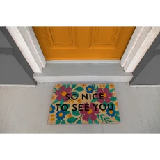 Nice to See You Non Slip Coir Doormat ulti