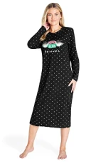 Nighties for Women and Teenagers Soft Breathable Nightwear Long Sleeve Nightshirts for Women Lounge Wear Sizes S-2XL Sleepwear Nightgown Official Merchandise (S, Black) Nighties for Women and Teenagers Soft Breathable Nightwear Long Sleeve Nightshirts for Women Lounge Wear Sizes S-2XL Sleepwear Nightgown Official Merchandise (S, Black)