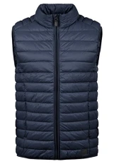 Nille Men's Quilted Gilet Vest Body Warmer with High Neck, Size:XL, Colour:Navy (70230)