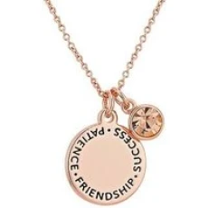 November Birthstone Rose Gold Necklace