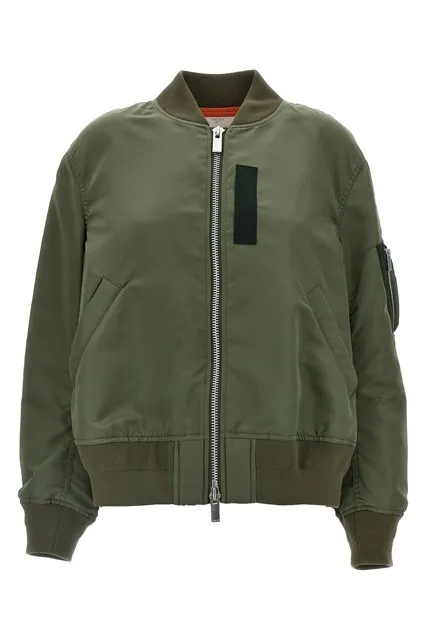 Nylon bomber jacket - Green
