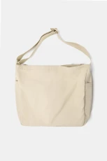 Nylon Cross Maxi Shopper Bag - Ecru