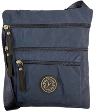 Nylon Crossbody Bag For Mobile Phone Wallet Purse & Adjustable Shoulder Strap For Women Girls Men. (Blue)