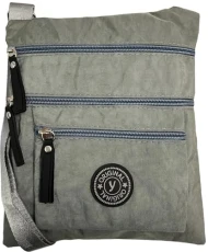 Nylon Crossbody Bag For Mobile Phone Wallet Purse & Adjustable Shoulder Strap For Women Girls Men. (Khaki)