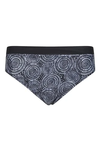 Ocean Notion Bikini Bottoms - Lightweight Womens Beachwear, Wide Waistband Shorts, Chlorine Resistant, Quick Dry Swimsuit - for Spring Summer, Pool, Diving Black Women's Size 18