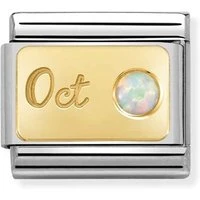 October Opal Birthstone Charm