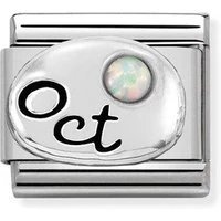 October Opal stone Birthstone Charm