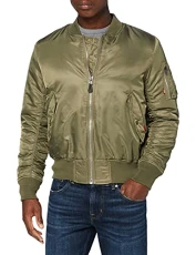of London Men's Hardy Bomber Jacket, Green (Vert kaki 614), M of London Men's Hardy Bomber Jacket, Green (Vert kaki 614), M