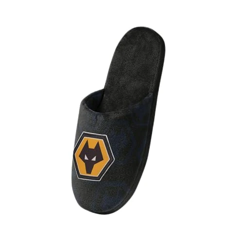 Officially Licensed All Over Team Print Football Mule Slippers (Wolverhampton Wanderers FC) (10/11 U