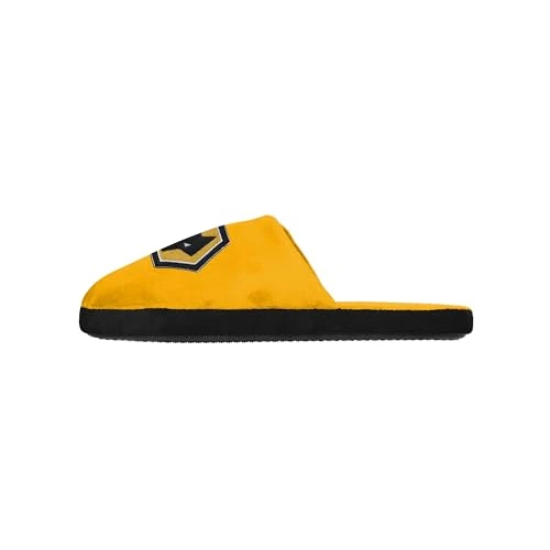 Officially Licensed Wolverhampton Wanderers FC Split Colour Football Slippers (Wolverhampton Wanderers FC, UK Footwear Size System, Adult, Men, Numeric Range, Medium, 6, 7)