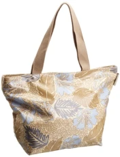 Oilcloth Women’s Girl’s Trendy Fashionable Zipped Hand Bag Shoulder Tote Shopping Day Bag - Plein Air