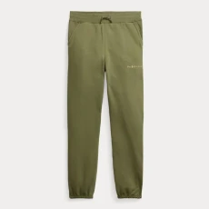 Older Boys Green Fleece Cotton Blend Joggers Older Boys Green Fleece Cotton Blend Joggers