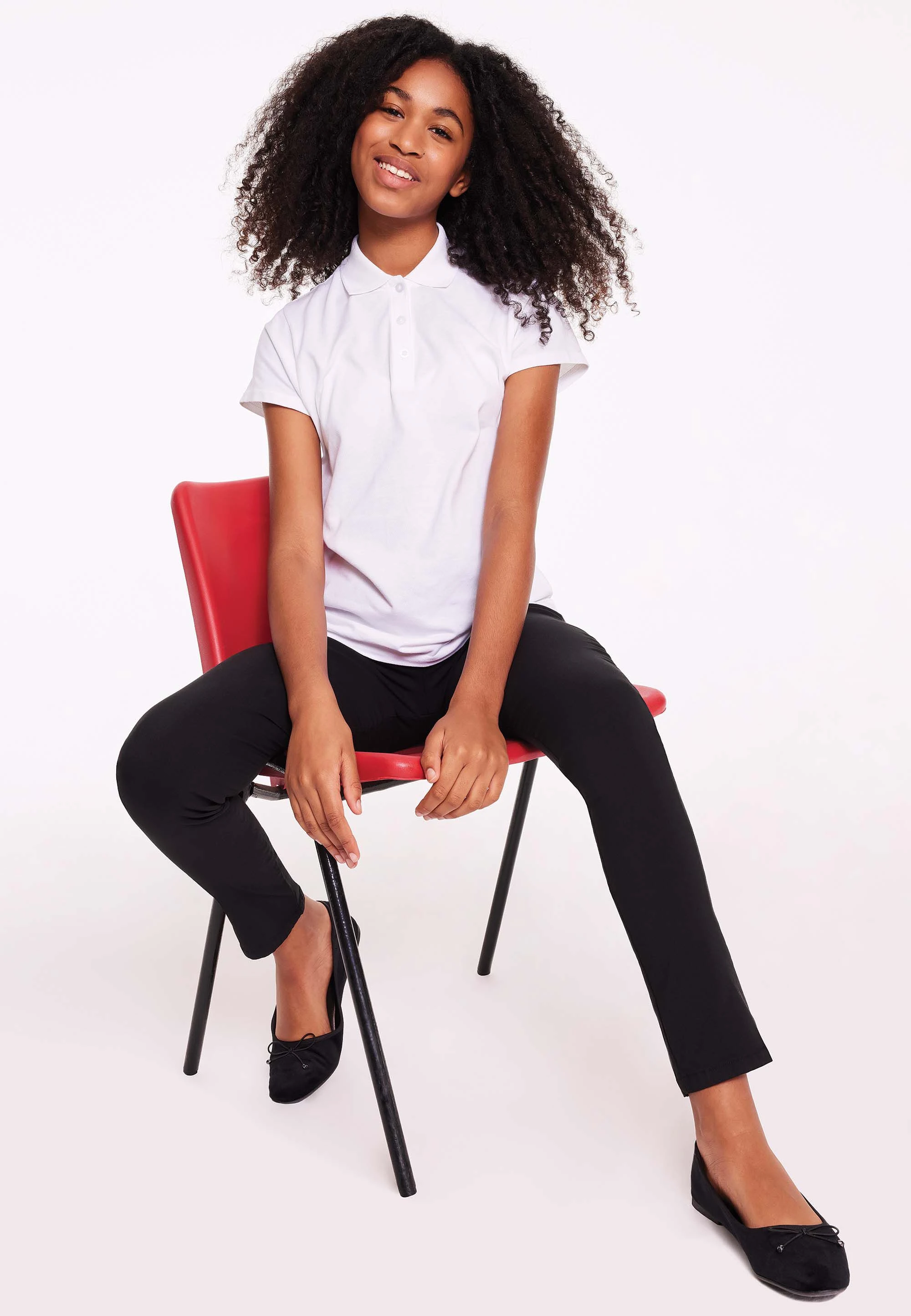 Older Girls Black Bengaline Super Skinny Fit School Trousers