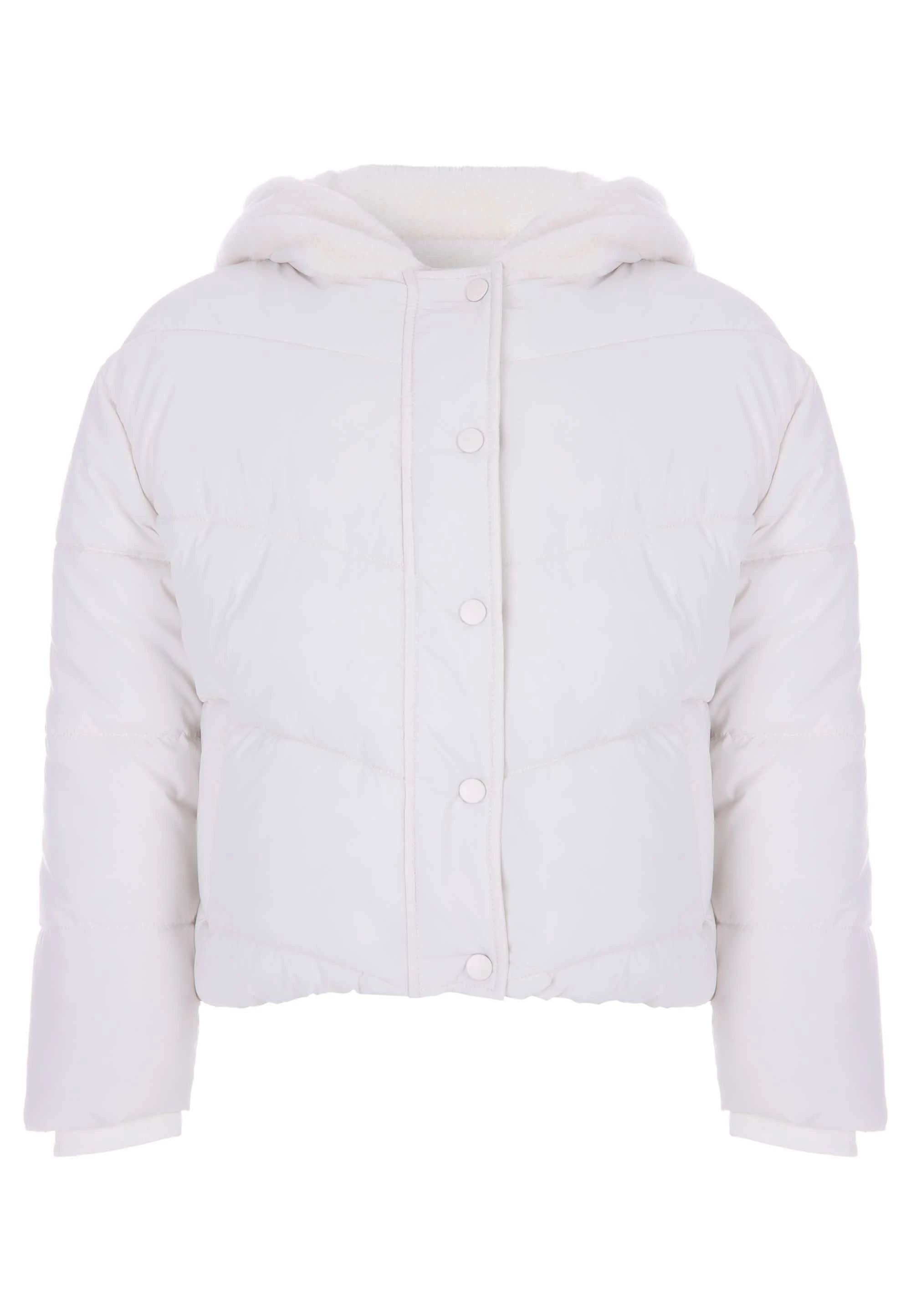 Older Girls Cream Padded Fleece Lined Coat