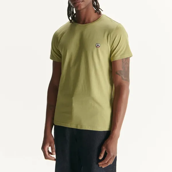 Olive Petro Cotton T-Shirt - Green