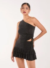 One Shoulder Ruched Top / ULTI - MULTI