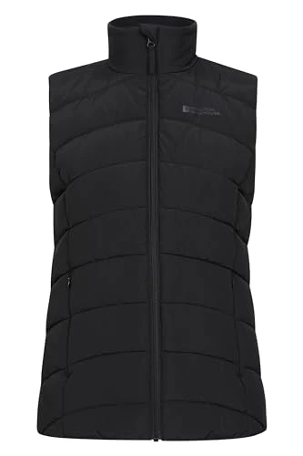 Opal Womens Padded Gilet - Lightweight Ladies Body Warmer, Water Resistant Sleeveless Jacket with Fr