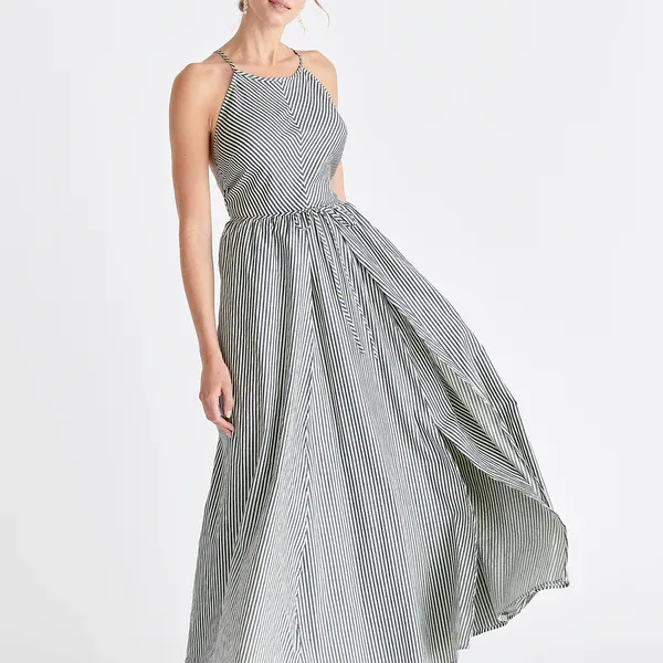 Open back maxi dress