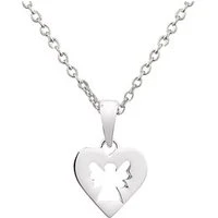 Openwork Angel Heart Necklace