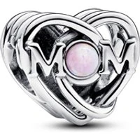 Openwork Mum & Heart Charm