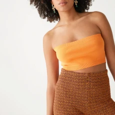 Orange Georgia Tube Top - Yellow