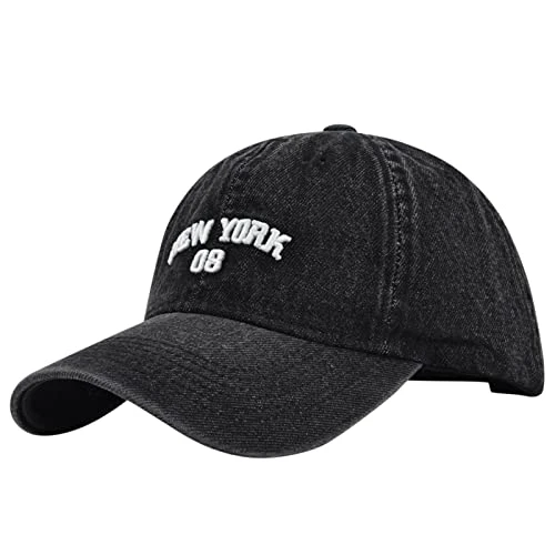 Original Classic Low Profile Cotton Hat Men Women Baseball Cap Dad Hat Adjustable Cap Teenager Boys Baseball Cap Women Summer, black, One Size Fits All