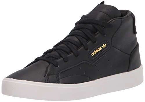 Originals Women's Sleek Mid Sneaker, Black/Black/Crystal White, 4.5