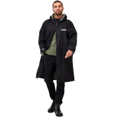 Outdoor Active Unisex Waterproof Changing Robe - Black - SM