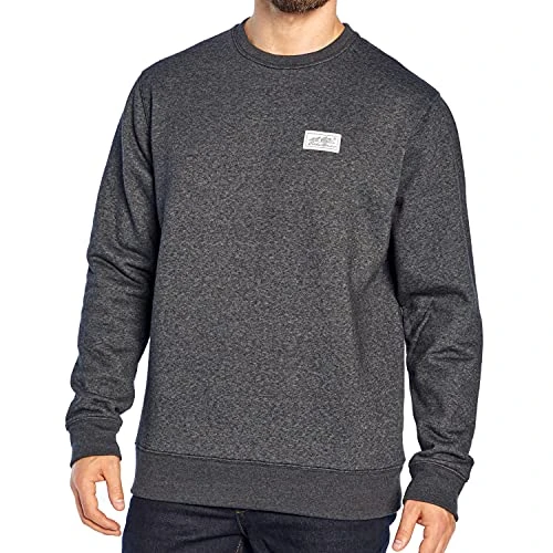 Outdoor Crew Fleece Sweatshirt | Our Best Comfortable Sweatshirts for Men - Heather Black XX-Large