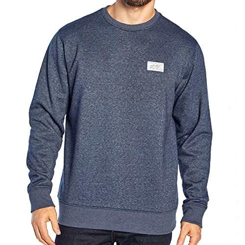 Outdoor Crew Fleece Sweatshirt | Our Best Comfortable Sweatshirts for Men, Heather Navy, Medium