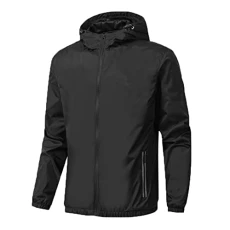 Outdoor Jacket Softshell Jacket Men's Waterproof Men's Casual Outdoor Solid Hooded Outdoor Jackets Long Sleeve Zip Slit Pocket Coat Jackets Men's Bomber Jacket Outdoor Jackets for Men, black, L Outdoor Jacket Softshell Jacket Men's Waterproof Men's Casual Outdoor Solid Hooded Outdoor Jackets Long Sleeve Zip Slit Pocket Coat Jackets Men's Bomber Jacket Outdoor Jackets for Men, black, L