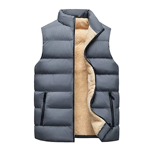 Outerwear Gilets for Men Full Zip Regular Fit Jackets Autumn Pockets Coat Fitted Outdoor Outwear for Office Work Business UK