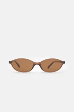 Oval Cateye Sunglasses - Brown