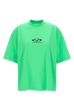 Oval Logo T-shirt Green Size